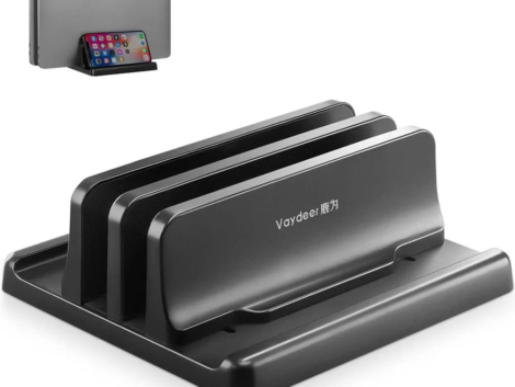 Dual-Slot-Adjustable-Vertical-Laptop-Stand-ABS-Plastic-4in1-Design-Space-Saving-for-MacBook-Chromebook-Surface